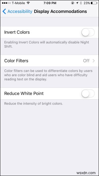 Cách bật Bộ lọc màu trên iPhone để hiển thị nhẹ nhàng