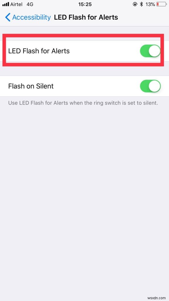 Cách bật thông báo bằng đèn LED trên iPhone