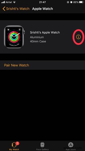 Biểu tượng (I) trên Apple Watch là gì? Hướng dẫn cho tất cả các biểu tượng và ký hiệu của Apple Watch.