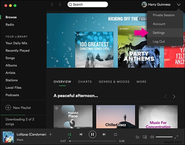 Cách phát nhạc chất lượng cao trên Spotify