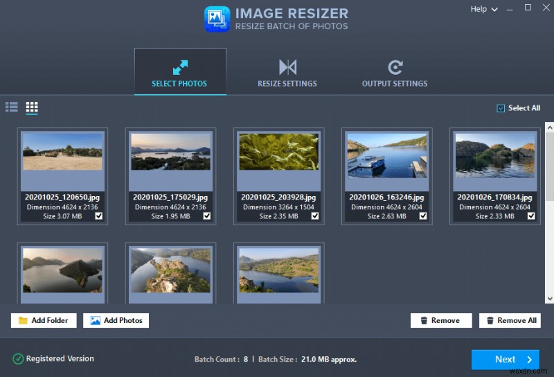 Cách chuyển đổi JPG sang PNG bằng Image Resizer trong PC Windows 10?