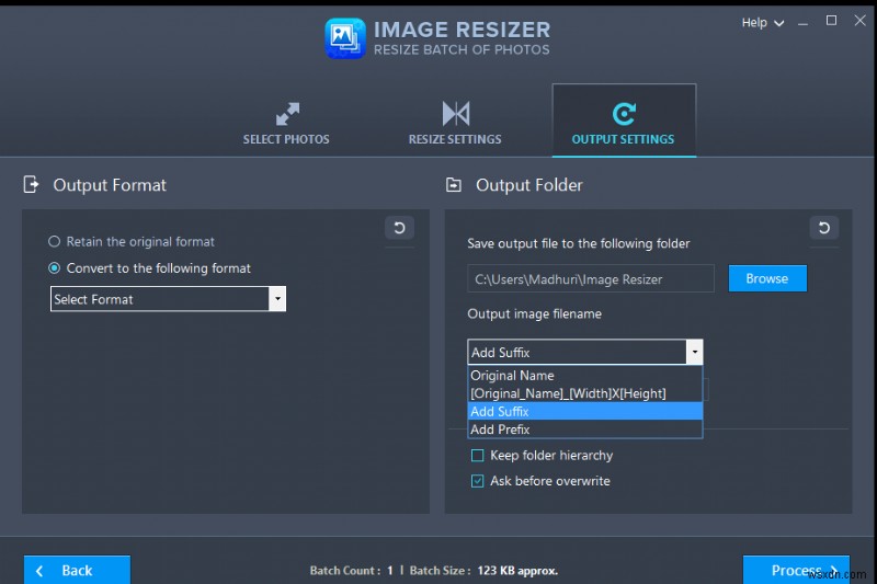 Cách chuyển đổi JPG sang PNG bằng Image Resizer trong PC Windows 10?