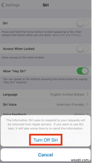 Cách tắt Siri trên iPhone của bạn