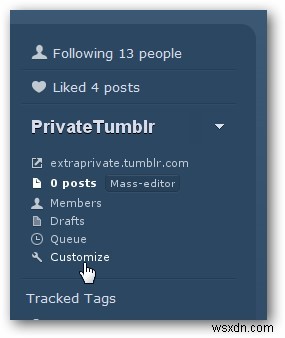 Cách tạo blog Tumblr riêng tư