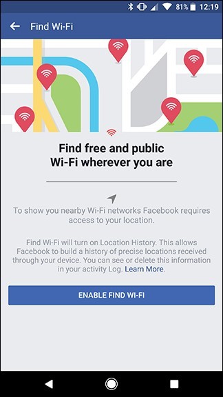Đây là cách Facebook giúp bạn theo dõi các điểm WiFi lân cận