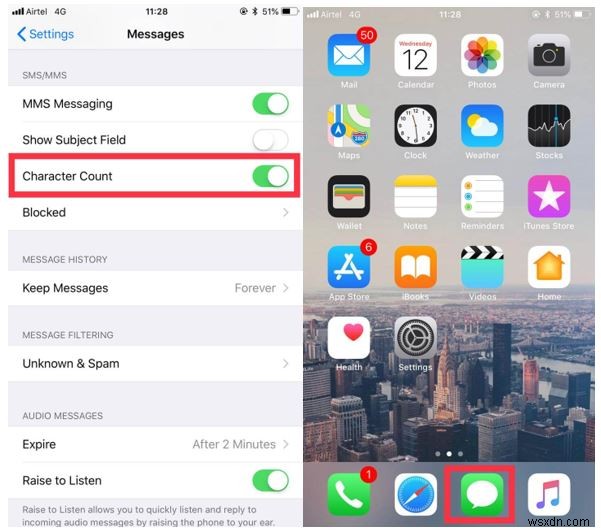 Cách kiểm tra số ký tự cho văn bản trên iPhone?