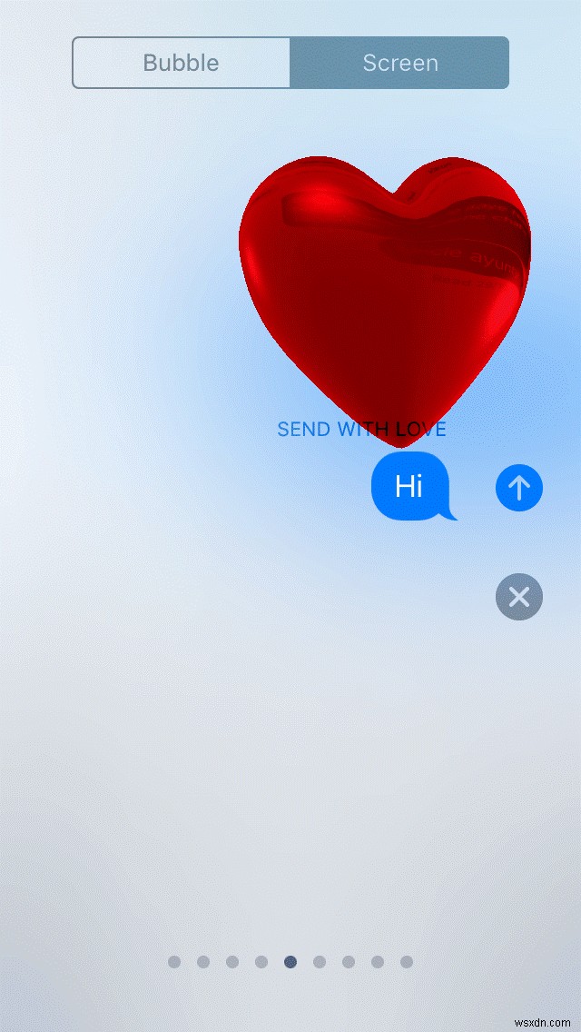 Cách gửi iMessage với các hiệu ứng màn hình khác nhau