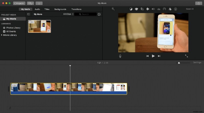 Cách xóa âm thanh khỏi video clip trên máy Mac