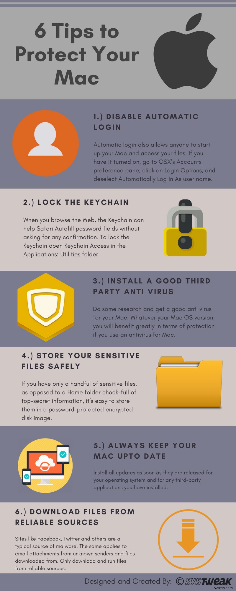 6 Mẹo bảo vệ máy Mac của bạn - Infographic