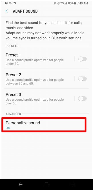  Điều chỉnh âm thanh  là gì và cách sử dụng nó trên Galaxy S7 và S8