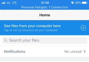 Cách đặt mật mã cho ứng dụng Dropbox trên iPhone