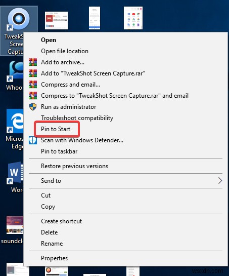 Cách tạo lối tắt cho ứng dụng trong Menu Bắt đầu của Windows 10