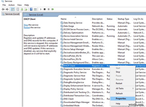 Cách khắc phục lỗi  Không thể liên hệ với máy chủ DHCP của bạn  trong Windows 10?