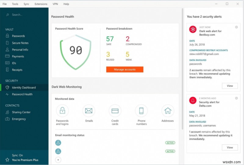 Phần mềm lưu trữ mật khẩu Vault tốt nhất để lưu mật khẩu trên Windows