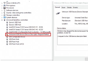 {ĐÃ KHẮC PHỤC}:Lỗi USB Device_Descriptor_Failure trong Windows 10