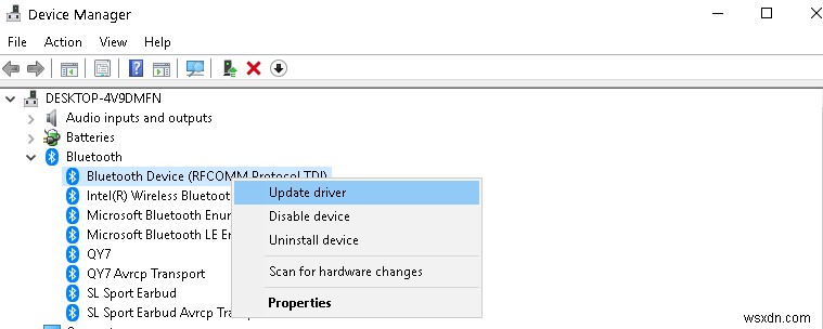 Cập nhật, cài đặt và tải xuống trình điều khiển Bluetooth Windows 10 trong PC của bạn
