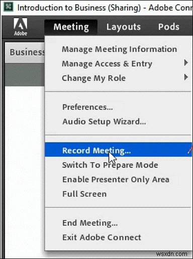 Cách dễ dàng tải xuống Bản ghi Adobe Connect – Windows