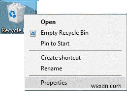 Cách thay đổi cài đặt lưu trữ thùng rác trên Windows 10?