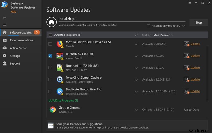 Cách cập nhật phần mềm bên thứ ba trên PC chạy Windows 10?
