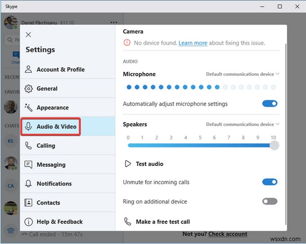 Cách khắc phục tốt nhất:Máy ảnh không hoạt động trên Skype Windows 10