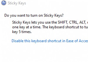 Cách tắt Sticky Keys trong Windows 10