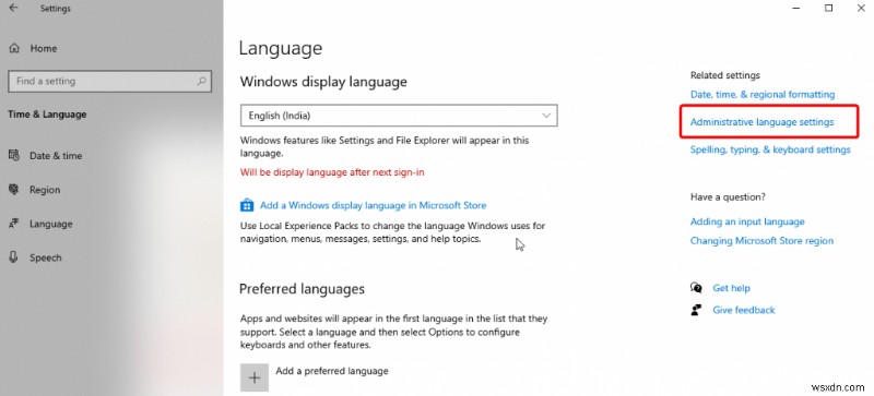 Cách thay đổi cài đặt ngôn ngữ trên Windows 10