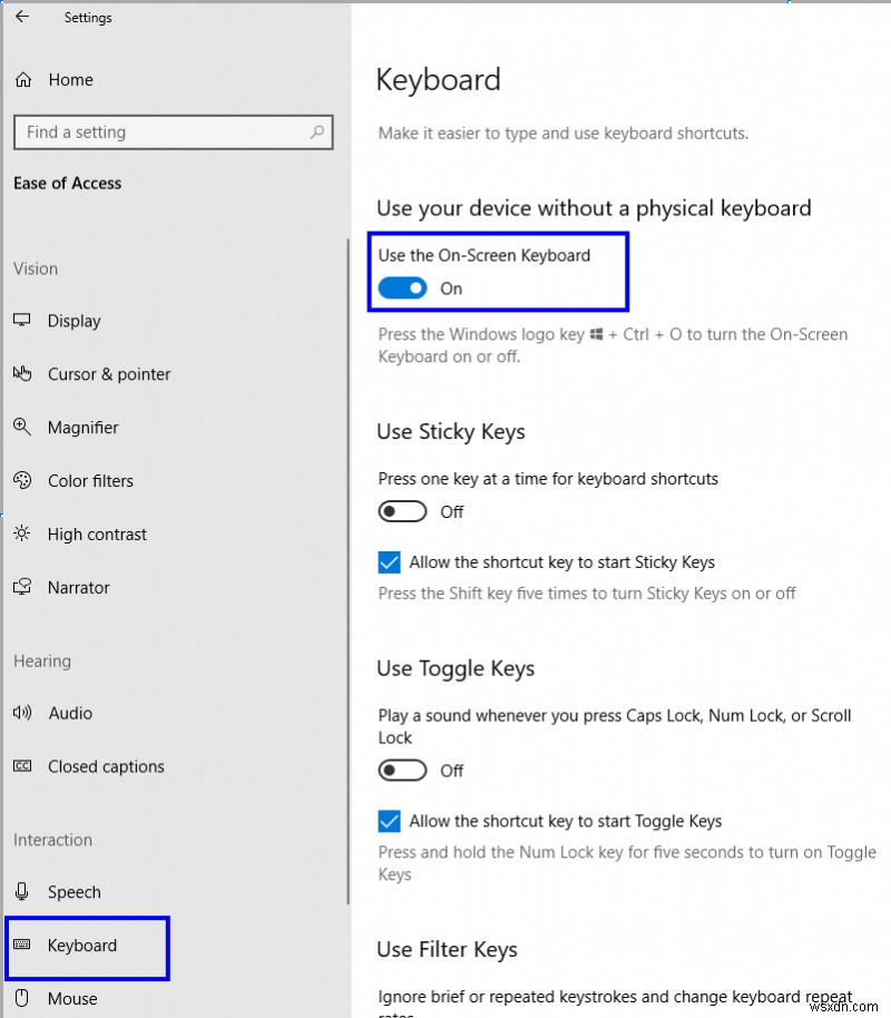 Mẹo và thủ thuật sử dụng bàn phím ảo trên Windows 10