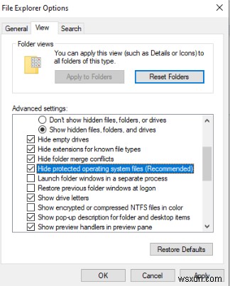 Cách hiển thị tệp và thư mục ẩn trên Windows 10