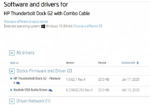Làm cách nào để tải xuống trình điều khiển HP Thunderbolt G2 Dock trên PC chạy Windows 10?