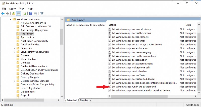 Các bước để ngăn ứng dụng nền chạy trong Windows 10