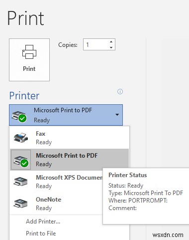 Công cụ tốt nhất để in thành PDF trong Windows 10