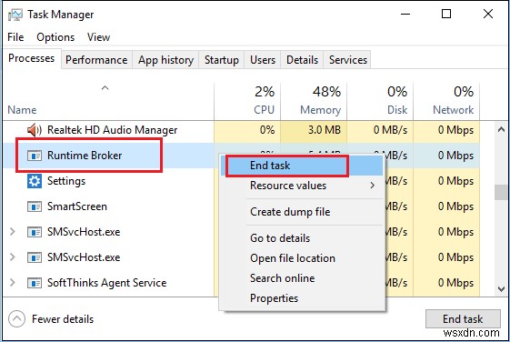 Cách khắc phục mức sử dụng CPU cao của Runtime Broker trong Windows 10