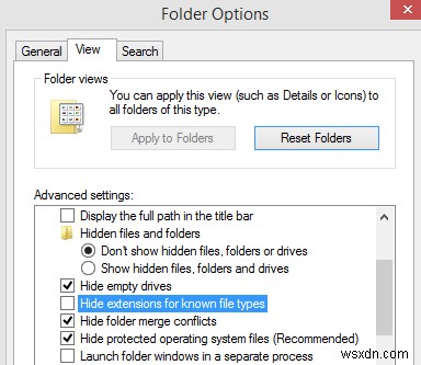 Làm cách nào để hiển thị phần mở rộng tệp trong Windows 10?
