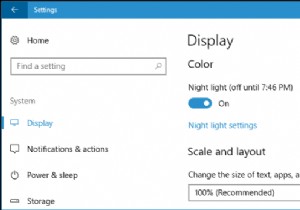 Nghỉ ngơi với ánh sáng ban đêm trên Windows 10