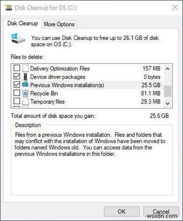 Cách lấy lại dung lượng lưu trữ sau khi nhận bản cập nhật Windows 10 tháng 4