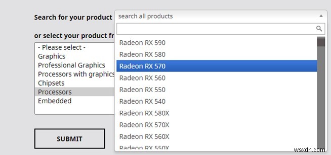 Cách tải xuống trình điều khiển AMD RX 570 cho Windows 10