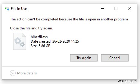 Làm cách nào để xóa tệp hiberfil.sys để dừng chế độ ngủ đông trong Windows 10?