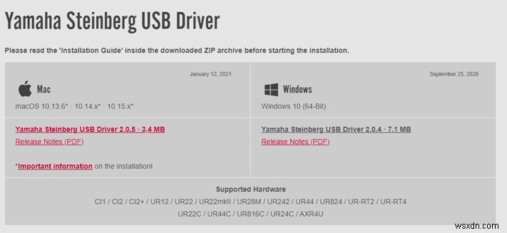 Cách cập nhật trình điều khiển USB Yamaha Steinberg trong Windows 10?