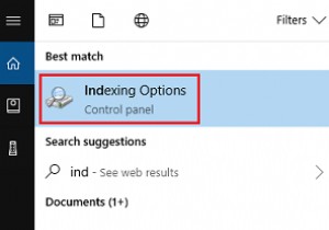Cách lập chỉ mục tệp trong Windows 10 để tìm kiếm nhanh hơn
