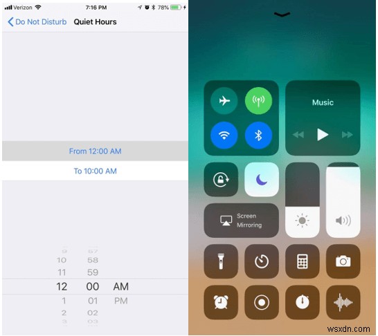 Làm cách nào để tắt thông báo để tránh bị phân tâm vào ban đêm trên iOS 12?