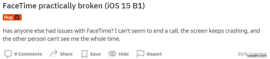 FaceTime không hoạt động hoặc liên tục bị treo trên iOS 15:Đã giải quyết