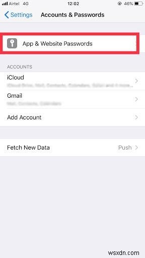 Cách xem thẻ tín dụng và mật khẩu đã lưu trên iPhone (iOS 12)