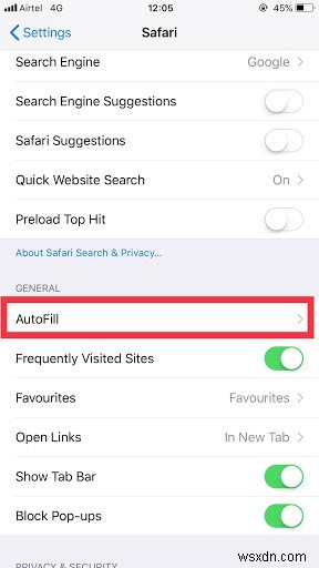 Cách xem thẻ tín dụng và mật khẩu đã lưu trên iPhone (iOS 12)