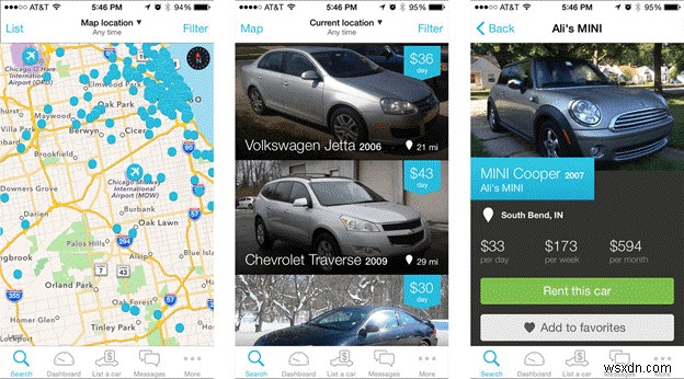 15 ứng dụng cho thuê ô tô tốt nhất dành cho iPhone và Android năm 2022