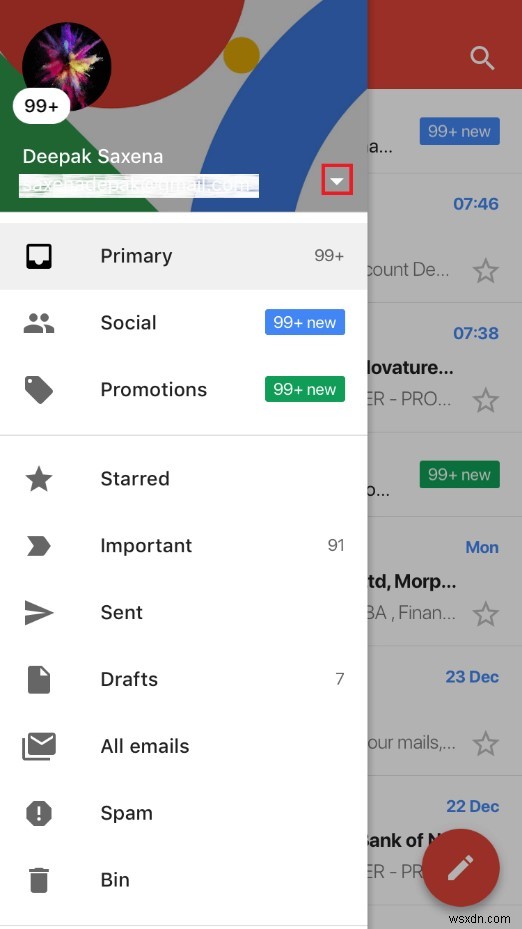 Cách thêm tài khoản email khác vào ứng dụng Gmail trên iPhone hoặc iPad
