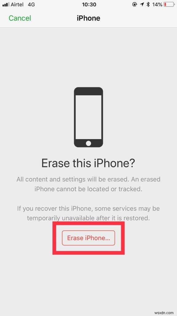 Cách hủy Kích hoạt Khóa Kích hoạt và Tắt Tìm iPhone