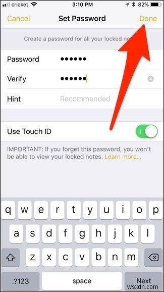 Bây giờ hãy khóa các ghi chú của bạn trên iPhone và iPad bằng iOS 11