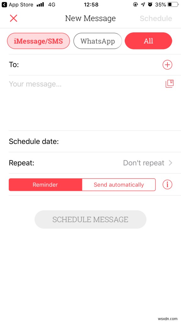 Làm cách nào để lên lịch gửi tin nhắn văn bản trên iPhone của tôi?