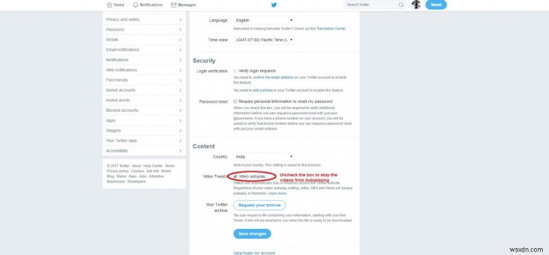 Ngừng tự động phát video trên Twitter và Facebook