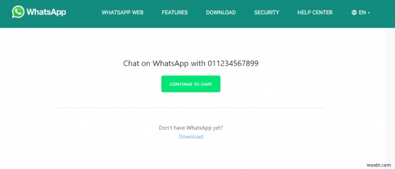 Cách gửi tin nhắn đến số lạ qua WhatsApp